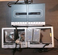 Acoustic Solutions ASVM2970 Twin DVD Mobile Video System 2 Screens Car Kit+ Case