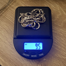 WHITE GOLD  Cable Chain  WITH Pendant. Jewelry