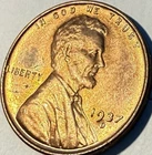 1937 D Lincoln Wheat Cent BU RD #921