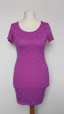 Womens H&M Purple Bodycon Dress Size S B3