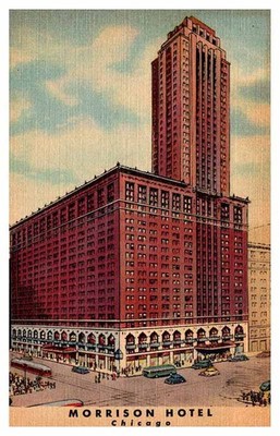 Postcard HOTEL SCENE Chicago Illinois IL m/09 AR9084