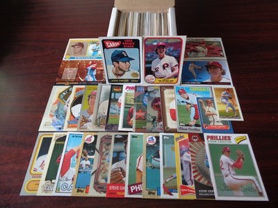 HUGE (200) Assorted Premium ALL Steve Carlton Card Collection Lot-PHILLIES
