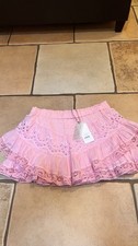 Love Shack Fancy Briella Skirt Pink Grace Size P NWT READ READ