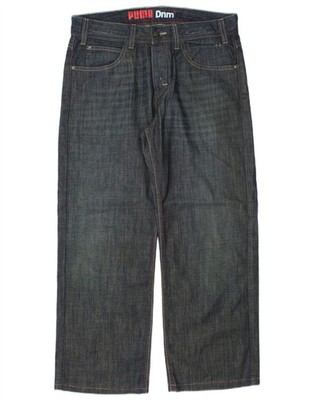 Puma Herren Straight Jeans W32 L28 dunkelblau Baumwolle AB12