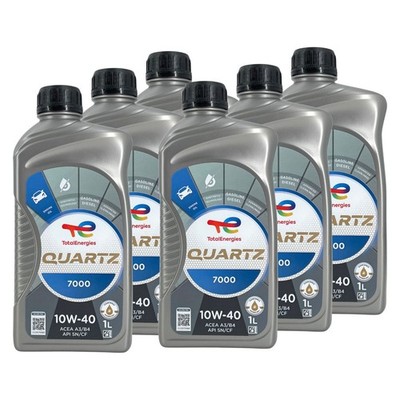 Total Quartz 7000 10W-40 / 6x 1 Liter Flasche ACEA API Motorenöl PKW Motoröl