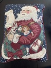 Riverdale Christmas Tapestry Santa Claus List Throw Pillow 16x11" Decorative #2 — photo 1