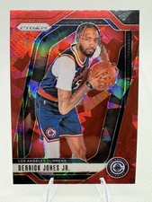 2024-25 Panini Prizm - Derrick Jones Jr. #34 Red Ice Prizm Los Angeles Clippers