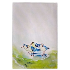Betsy Drake Green Sanderlings Guest Towel