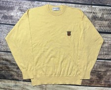 VTG Burberry Sweater Mens Size 6 Large Wool Blend Spain Shield Logo