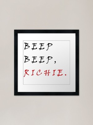 Piep Piep Richie gerahmter Kunstdruck gerahmt Wandbild Poster Leinwanddruck Bild