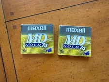 Lot Of 2 New Maxell MD-74 Gold Recordable MiniDisc