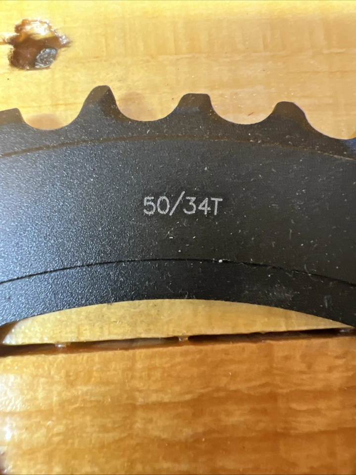 Full Speed Ahead Pro Road Chainring 50T 110mm Aluminum N10/11 Black 371-0250F - Image 3 of 4