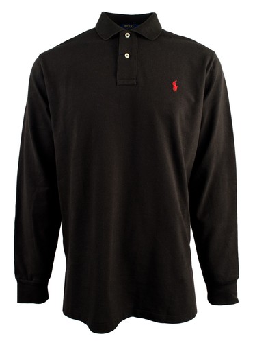 Long Sleeve Mesh Polo Shirt 