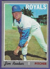 1970 TOPPS BASEBALL #222 JIM ROOKER - KANSAS CITY ROYALS - NO RESERVE