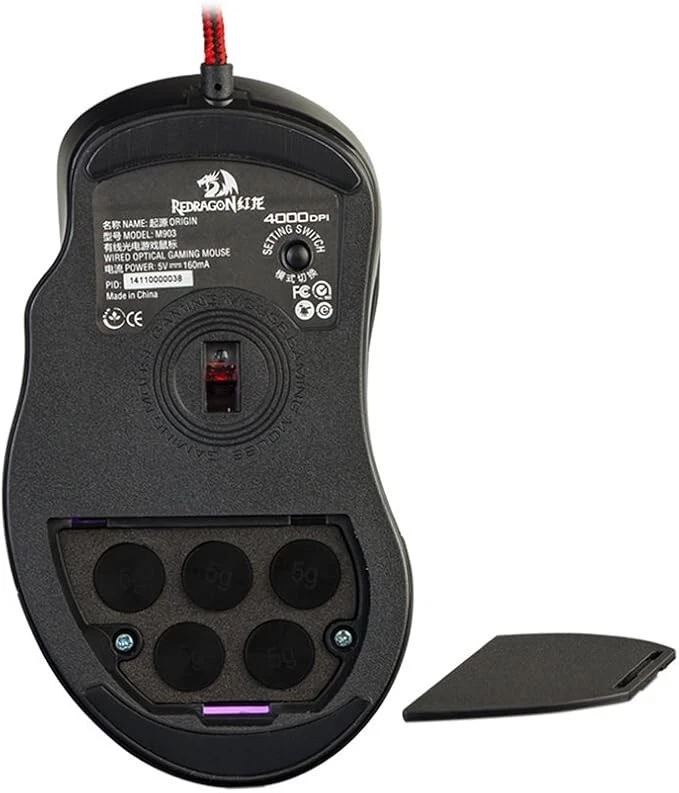 Redragon Origin M903 Wired USB RGB Gaming Mouse: 4000 DPI | 8 Buttons - Image 4 of 4
