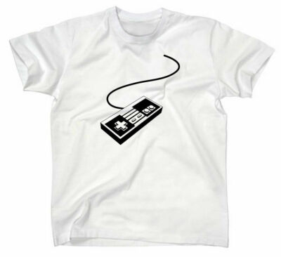 NES Controller T-Shirt Joypad Retro Kult Old School Gamer Geek Fun SNES Classic