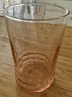 Mid Century Modern Set Of 6 Vintage Pink Depression Glass Juice Glasses Retro — photo 10