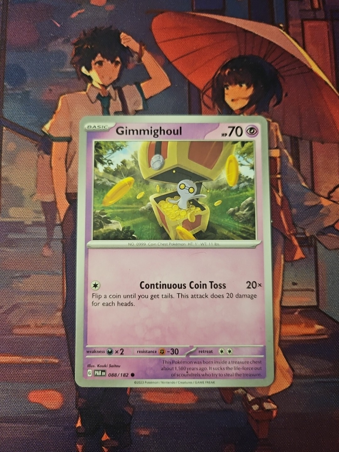 Gimmighoul 88/182 - Pokemon Paradox Rift - NM
