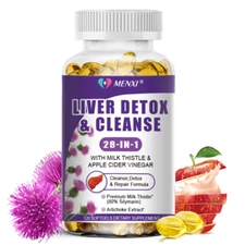 Milk Thistle (Silymarin) Extract 1200 mg liver cleanser liver detox cardio 120ct