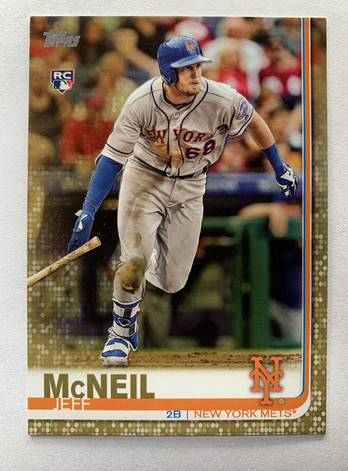 Jeff McNeil 2019 Topps Series 1 Gold Rookie Card SP RC /2019 #281 New York Mets