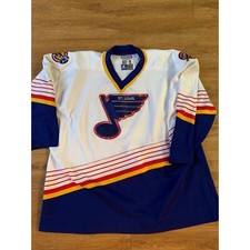 Vintage St. Louis blues hockey jersey fight strap size xxl 1990s 80s