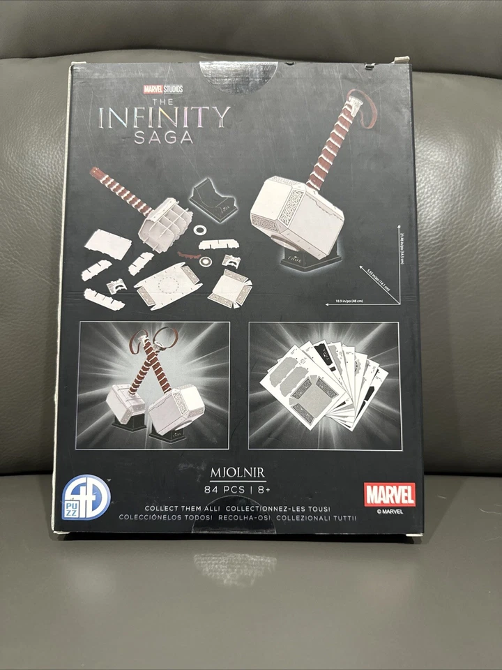marvel thor hammer 3d puzzle 84 pcs new Foto 3 de 4