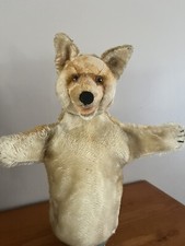 Vintage Steiff Hand Puppet Fox from the 1950s