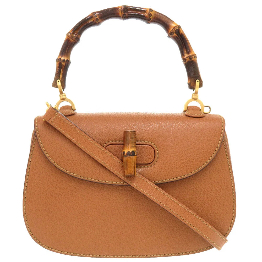 Sac à main Gucci cuir bambou marron 000 2046 0188 2 voies 0171