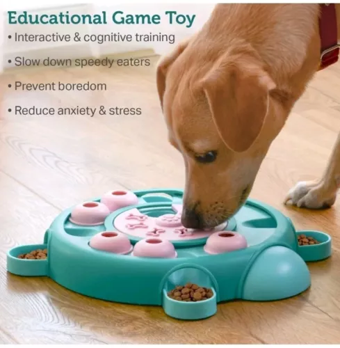 Dog Interactive Treat Puzzle Pet Toy Seek-A-Treat Increase Pet IQ Lower Anxiety 