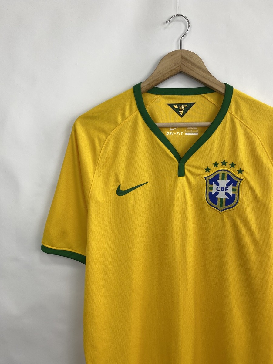 Nike Brazil 2014 soccer jersey size L color yellow | eBay