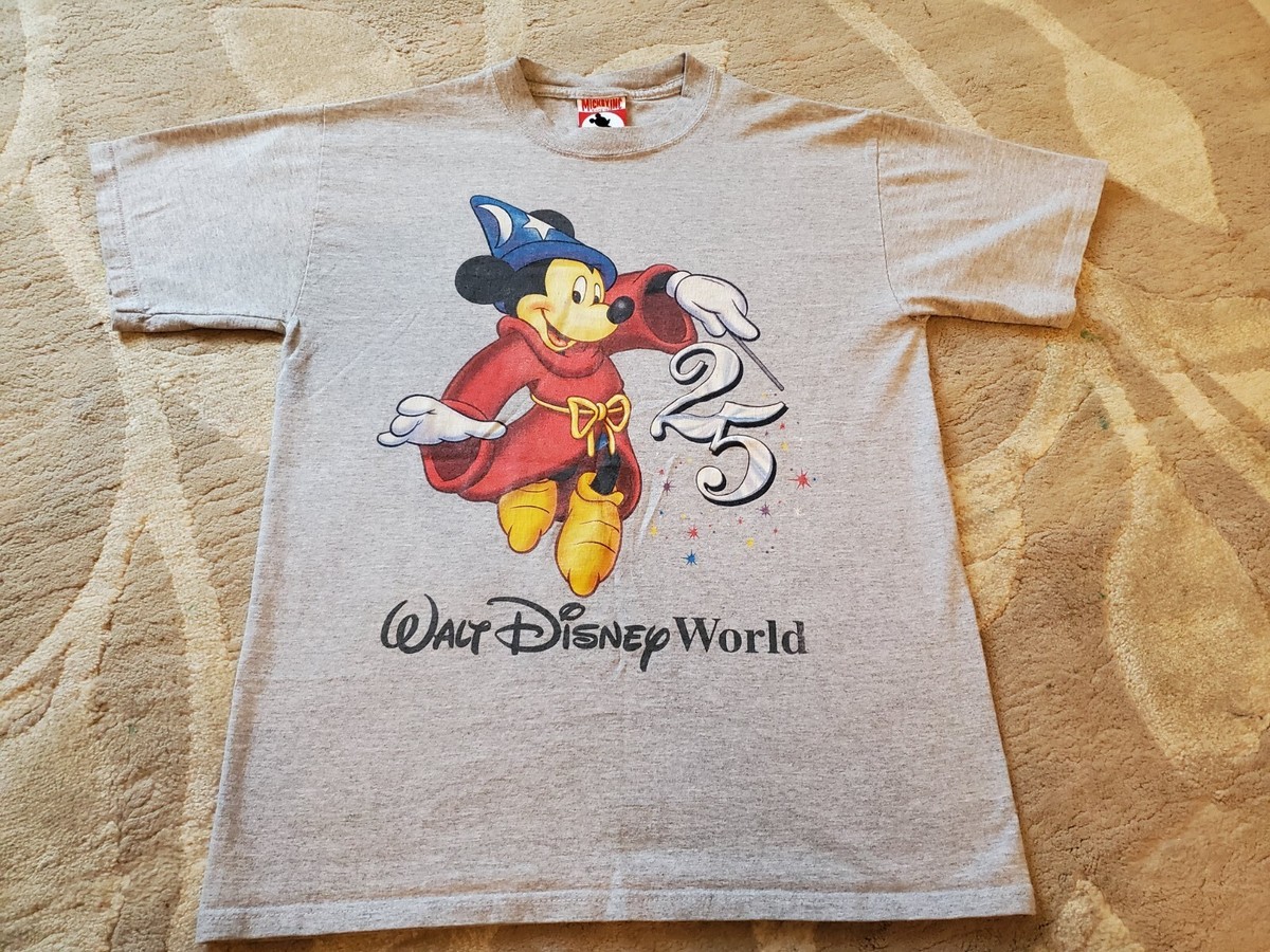 00s Disney Vintage 45 years majic スウェット NOS New Vintage 90's Walt Disney World 25 Years of MAGIC