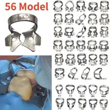 Endodontic Dental Endo Surgical Stainless Steel Rubber Dam Clamps 72 Options