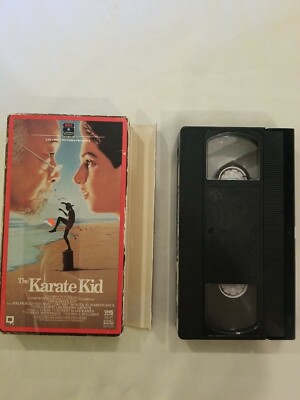 THE KARATE KID VHS RALPH MACCHIO SLIP FLAP SLIP COVER ORIGINAL