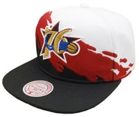 Mitchell & Ness Philadelphia 76Ers Paintbrush Snapback Hwc Cap And Kappe Basecap