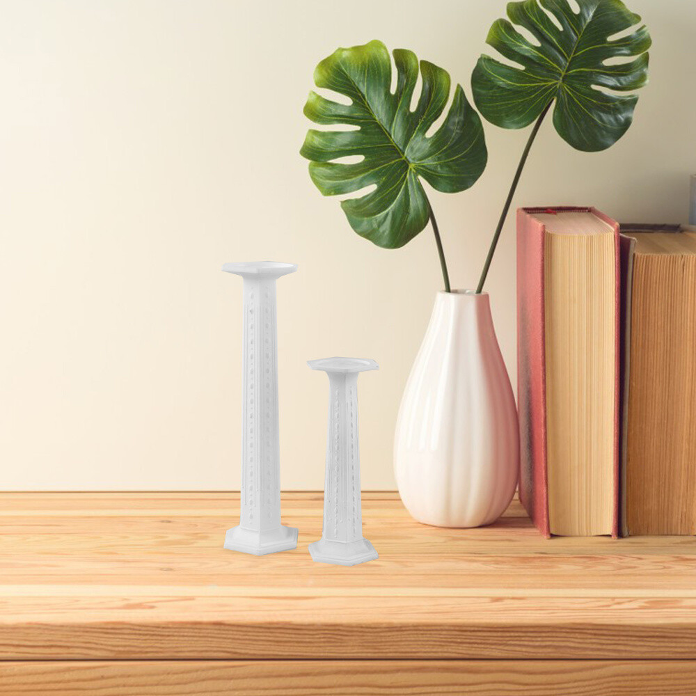 Moule En Plastique Pour Boule De Béton Décorative - Style Colonne Romaine Pour Balcon