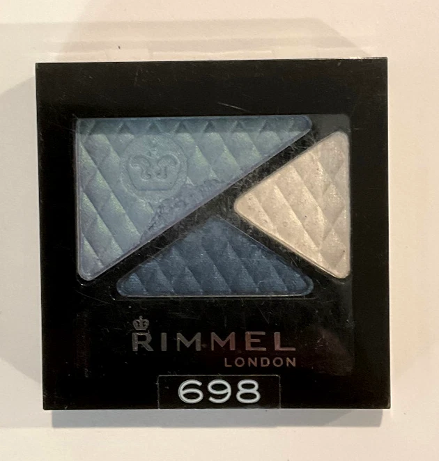 BUY1,GET1@20%OFF(add 2) Rimmel Glam Eyes Trio Eye Shadow Modern Blues *DEFECTIVE - Image 2 of 3