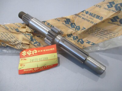 NOS Suzuki OEM Counter Shaft 1976-1978 RM125 1977-1978 RM100 24121-41300
