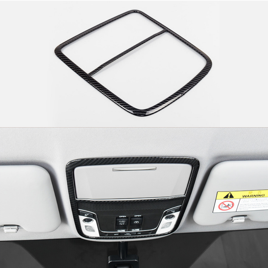 For Honda CR-V CRV 2017-2020 Carbon Fiber Front Reading Light Lamp Cover Trim