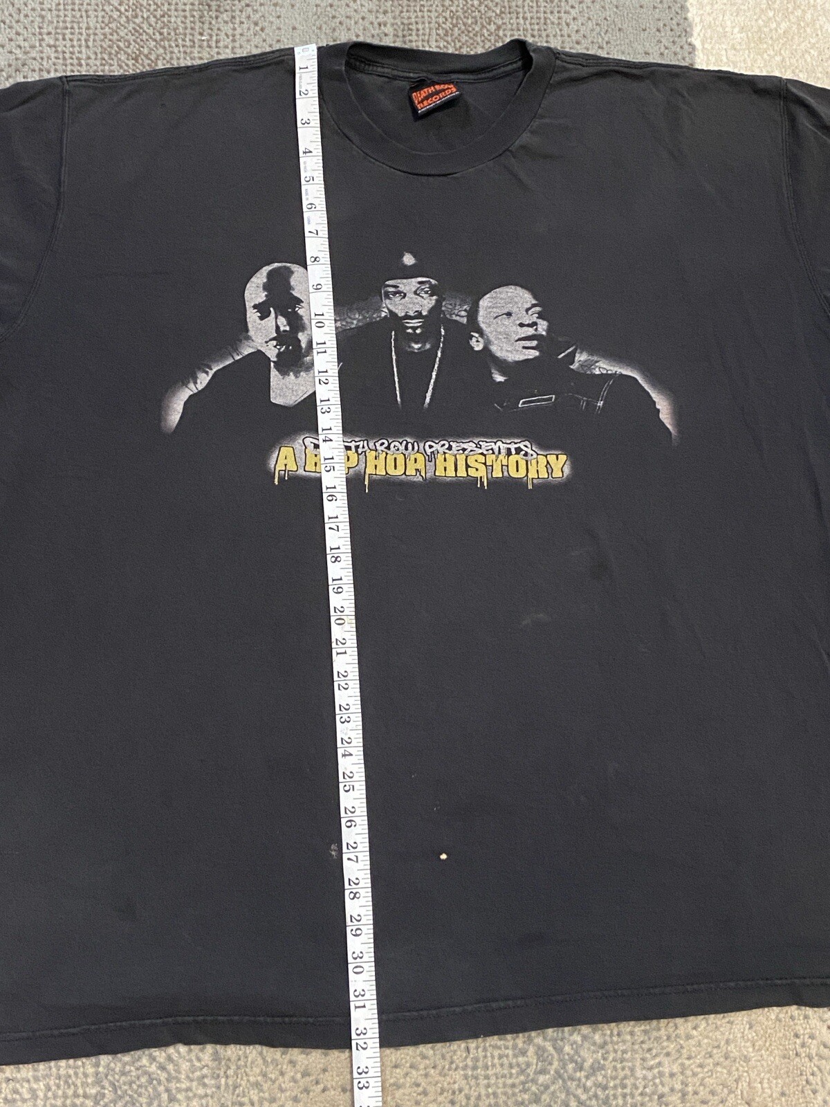 FILA Camicia vintage Death Row Records Dr Dre Snoop Dogg Tupac storia hip hop