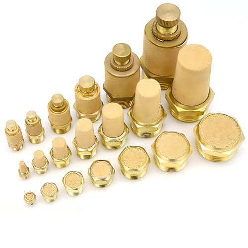 Sintered Brass Pneumatic Air Silencer Muffler M5 1/8 1/4" 3/8" 1/2" 3/4" 1" BSP - Bild 5 von 26