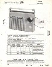 Roland - Model 5P5 - Radio - Original Service Manual - 1956