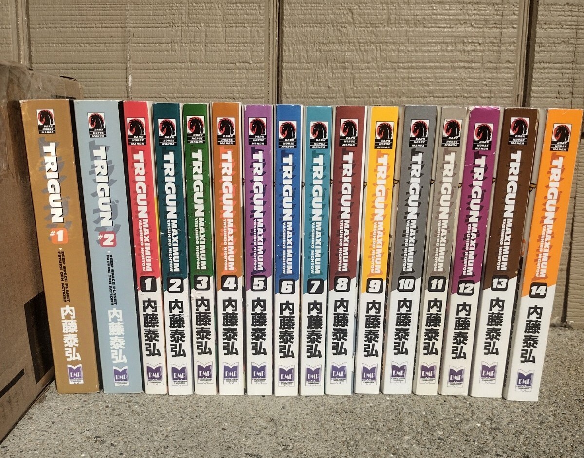 TRIGUN.TRIGUN MAXIMUM 新装版全巻セット Manga Trigun Maximum Vol 1-14 End Complete Set by Ysuhiro