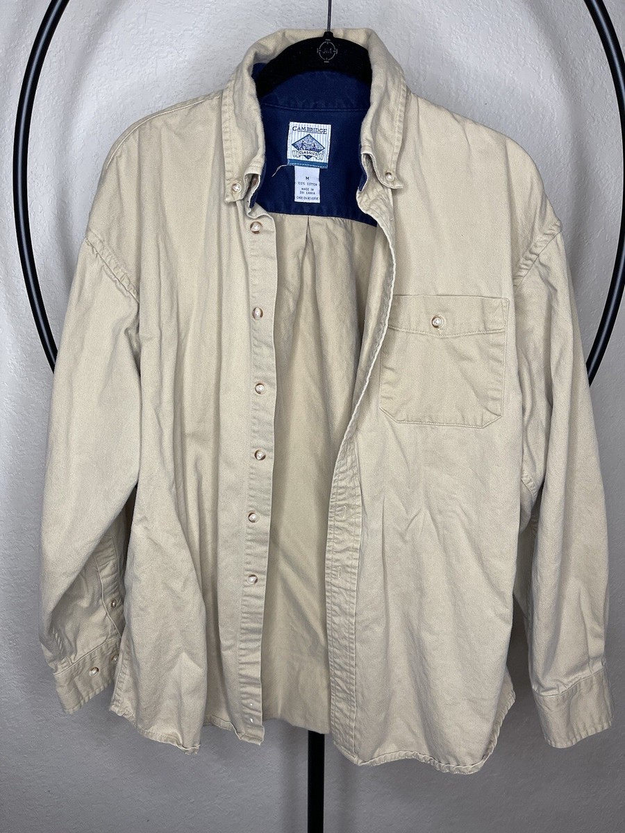 Cambridge Classics Mens Shirt M Tan Button down Shirt Wrinkle Resistant | eBay Cambridge Classics Mens Shirt M Tan Button down Shirt Wrinkle Resistant | eBay
