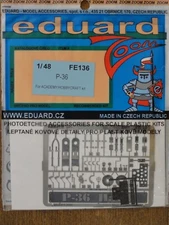 1/48 Eduard CURTISS P-36 /HAWK 75 UNDERCARRIAGE & WHEEL WELL Photo Etch PE OOP