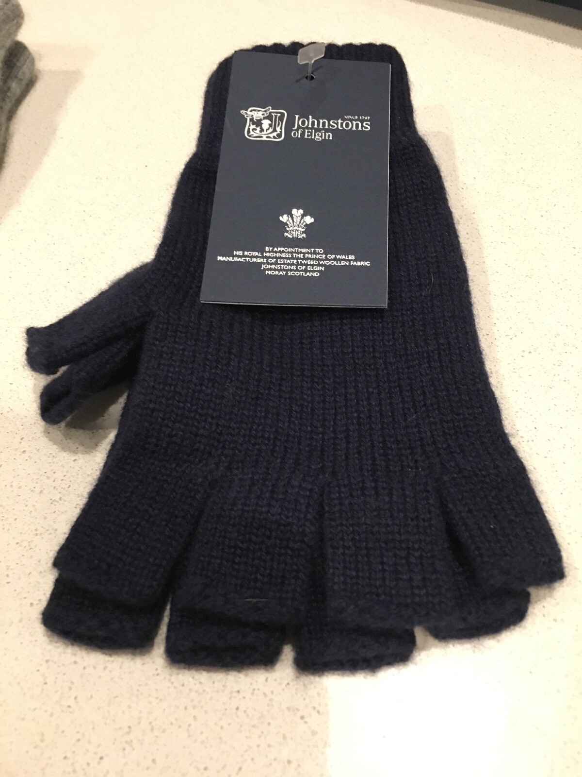 Johnstons Of Elgin Pure Cashmere Gloves Fingerless Made In Scotland