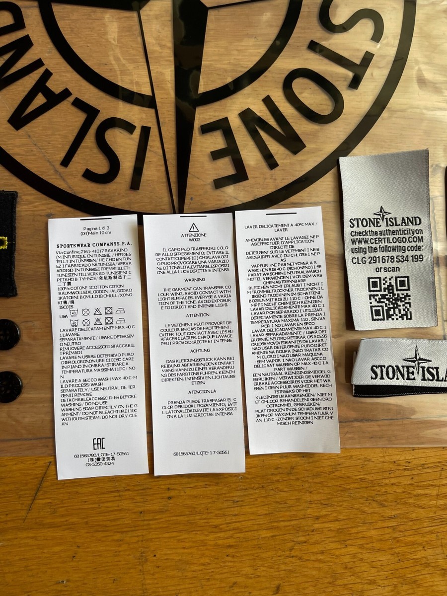 stone island button