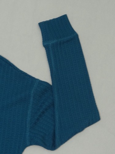 Chaser Waffle Hoodie Pullover Teal Blue Long Sleeve Thermal Knit Women's Size XS - Picture 6 of 20