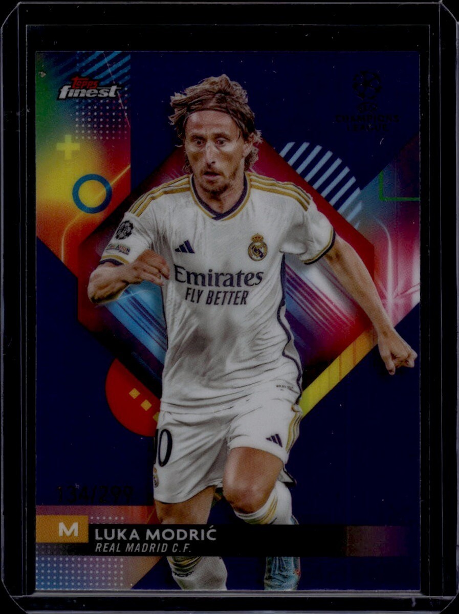 2023-24 Topps Finest UEFA #103 Luka Modric Purple #/299 | eBay