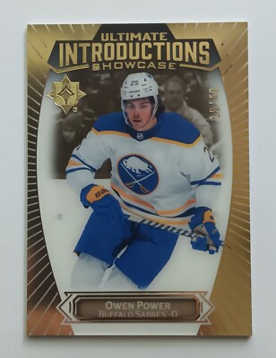 2022-23 Ultimate Collection Ultimate Introductions Gold Owen Power /49 Sabres RC