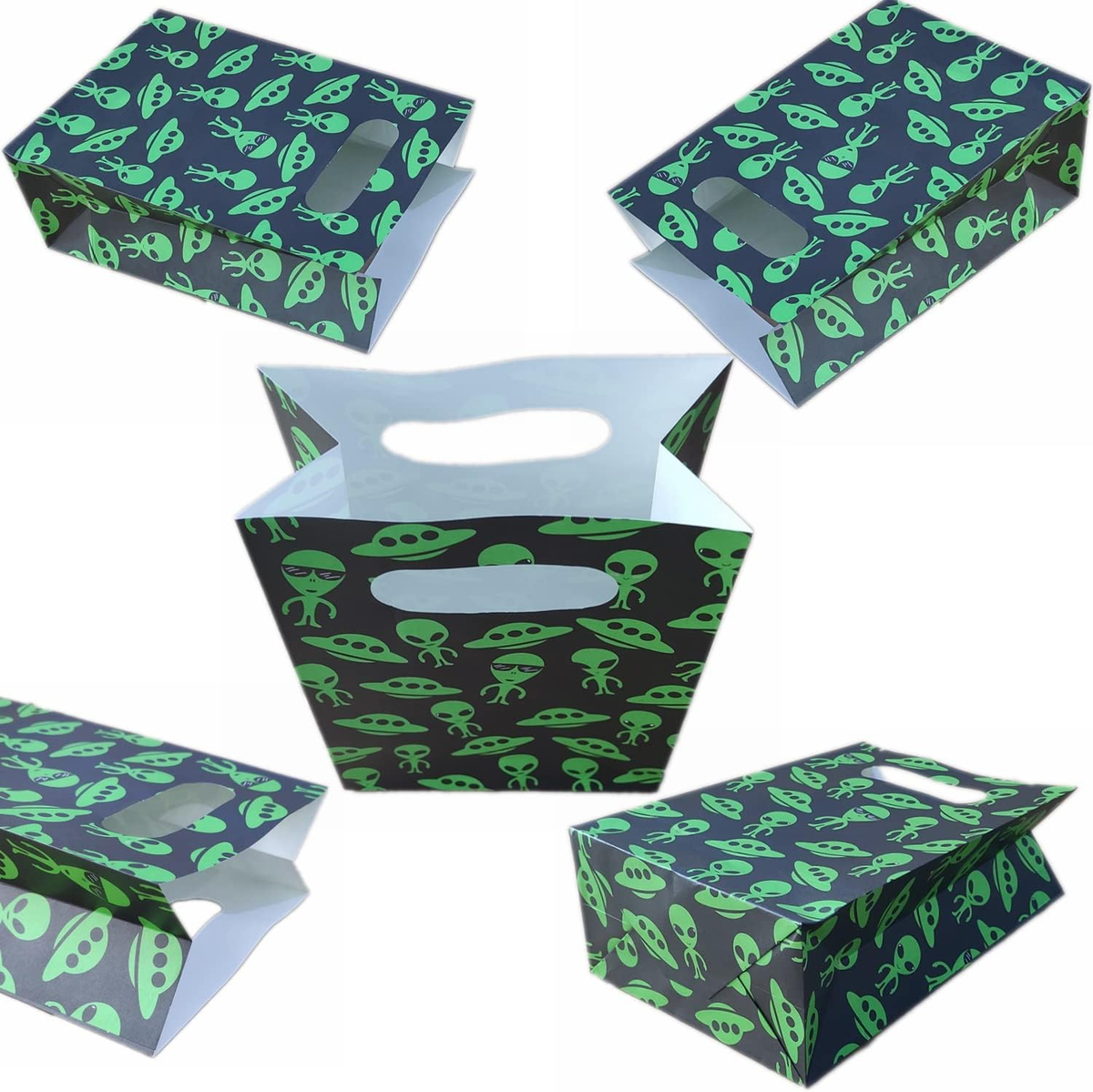 【新品】ネイタルデザイン PAPER BAG UFO CLUB ver. Sleepyville Critters UFO Alien Spaceship Crossbody Bag Purse